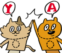 Bear and roommate sticker #10767351