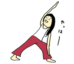 NANA'S YOGA speaking sticker #10767392