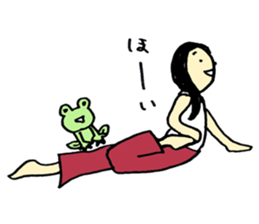 NANA'S YOGA speaking sticker #10767393
