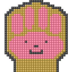 8-bit pixel cat pad paw