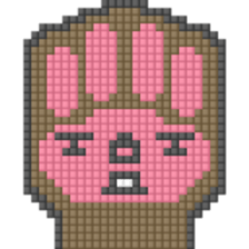 8-bit pixel cat pad paw sticker #10767658