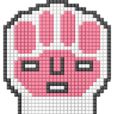 8-bit pixel cat pad paw sticker #10767663