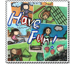 Angelic Stamps @ Angels Sky sticker #10767898