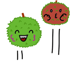 A little marimo chan and chom chom sticker #10768435