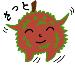 A little marimo chan and chom chom sticker #10768438