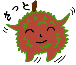 A little marimo chan and chom chom sticker #10768438