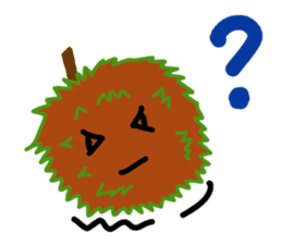 A little marimo chan and chom chom sticker #10768440