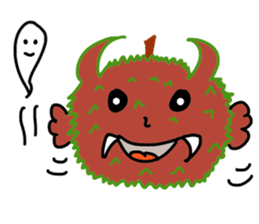 A little marimo chan and chom chom sticker #10768448