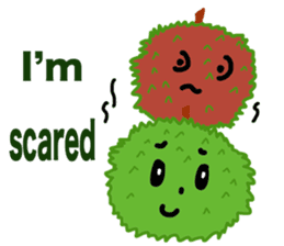 A little marimo chan and chom chom sticker #10768450