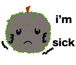 A little marimo chan and chom chom sticker #10768452