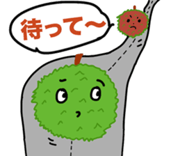 A little marimo chan and chom chom sticker #10768453