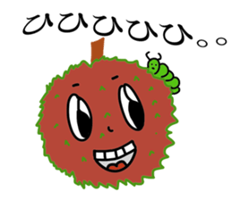 A little marimo chan and chom chom sticker #10768461