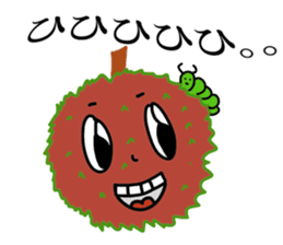 A little marimo chan and chom chom sticker #10768461