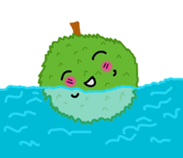 A little marimo chan and chom chom sticker #10768462