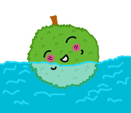 A little marimo chan and chom chom sticker #10768462