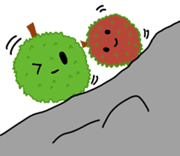 A little marimo chan and chom chom sticker #10768466