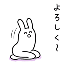 Who are you? ~rabbit and cat~ sticker #10768472