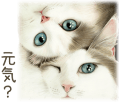 A capricious cat 2 sticker #10768752
