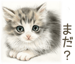 A capricious cat 2 sticker #10768777