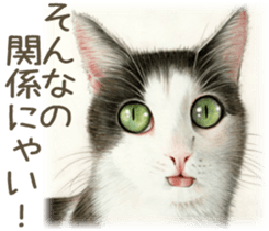A capricious cat 2 sticker #10768782
