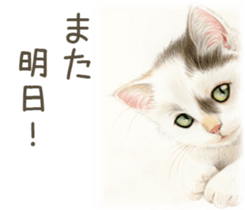 A capricious cat 2 sticker #10768785