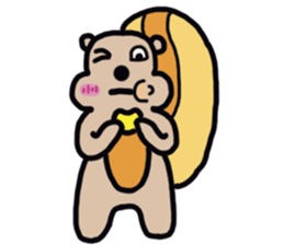 Fat Squirrel girl sticker #10769552