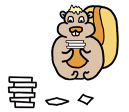 Fat Squirrel girl sticker #10769554