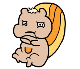 Fat Squirrel girl sticker #10769558