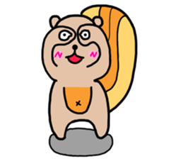 Fat Squirrel girl sticker #10769566