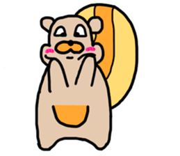 Fat Squirrel girl sticker #10769567