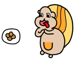 Fat Squirrel girl sticker #10769578