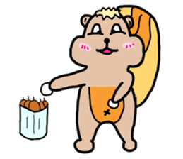 Fat Squirrel girl sticker #10769584