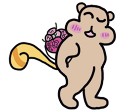 Fat Squirrel girl sticker #10769587