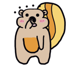 Fat Squirrel girl sticker #10769588