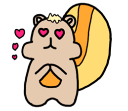Fat Squirrel girl sticker #10769590