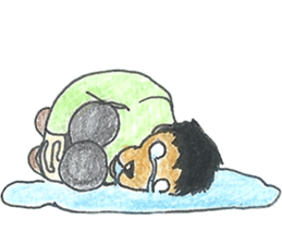 Dog face people sticker #10770360