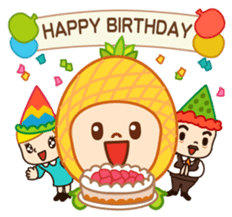 Pineapple people Wang Bao sticker #10770684