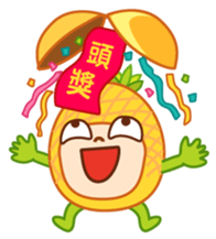 Pineapple people Wang Bao sticker #10770689