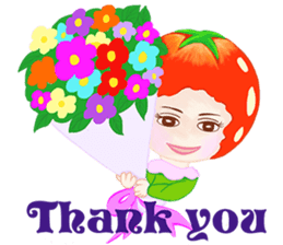 Tomato playful girl ( 5 ) sticker #10771315