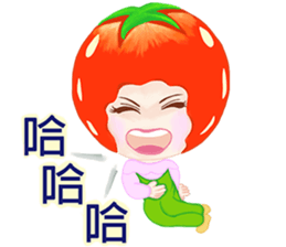 Tomato playful girl ( 5 ) sticker #10771323