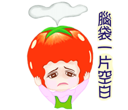 Tomato playful girl ( 5 ) sticker #10771343