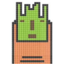 8-bit pixel color nail by Suicapapa sticker #10771697