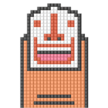 8-bit pixel color nail by Suicapapa sticker #10771704