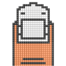 8-bit pixel color nail by Suicapapa sticker #10771710