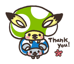 Mushroom animals sticker #10772076