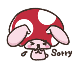 Mushroom animals sticker #10772077