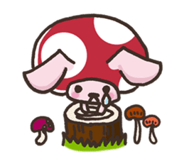 Mushroom animals sticker #10772084