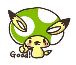 Mushroom animals sticker #10772088