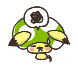 Mushroom animals sticker #10772091