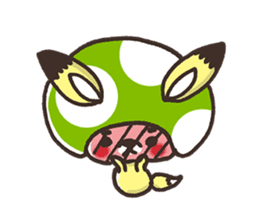 Mushroom animals sticker #10772096